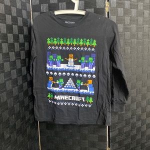 Boys large Minecraft Long Sleeve shirt